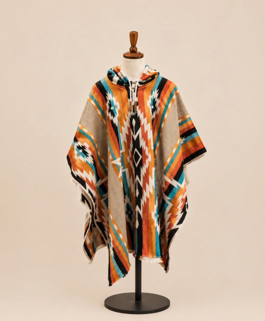 Poncho Wool Chakana - Men - Army Green
